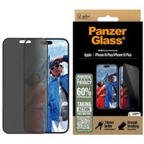 PanzerGlass Privacy Screen Protector for iPhone 16 Plus / 15 Plus 6.7" Ultra-Wide Fit P2863