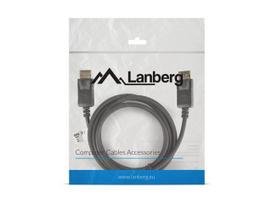 LANBERG DisplayPort M/M 19 PIN V1.2 Cable 1.8m 4K black