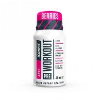 Iconfit Gėrimas prieš treniruotę Pre-Workout Shot 60ml , Berries