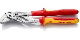 Knipex pliers wrench 86 06 250, VDE-insulated (red/yellow, 250 mm length