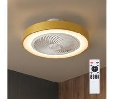 Brilagi - dimeriu reguliuojamas LED šviestuvas su ventiliatoriumi LED/38W/230V Ø 50 cm, auksinės spalvos + nuotolinio valdymo pultas