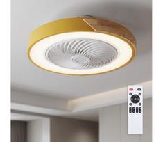 Brilagi - LED reguliuojamas šviestuvas su ventiliatoriumi LED/38W/230V 50 cm auksinis/ąžuolas + nuotolinio valdymo pultas