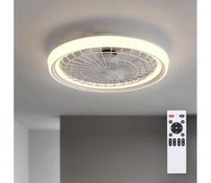 Brilagi - LED dimeriuojamas lubinis ventiliatorius LED/40W/230V skersm. 48 cm baltas + nuotolinio valdymo pultas