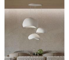 Brilagi - Pakabinama liustra WABI SABI 3xE27/40W/230V Ø 76 cm, balta