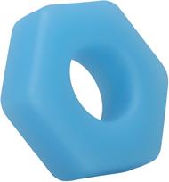 Doc Johnson Rock Solid Cog liuminescencinis penio žiedas - Mėlyna