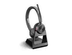 Poly Savi 7220 Office, S7220 D, OTH, BIN, DECT Poly Ausinės Savi 7220 Office Su mikrofonu On-ear Belaidės Juodas