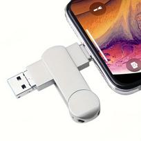 USB laikmena USB 3.0 Flash laikmena su Lightning,  Sidabrinis