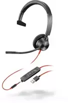 „Poly Plantronics Blackwire 3315“ ausinės, monofoninė, USB-A ir 3,5 mm lizdas, optimizuotas vieningas ryšys