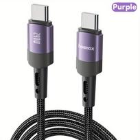 240W USB-C greito įkrovimo laidas,  Violetinė