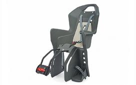 Polisport Koolah FF vaikiška kėdutė / 9-22 kg / Pilka / Rėmui 28-40 mm / 26"-28" dviračiams