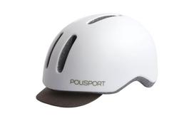 Polisport Commuter šalmas / Matte White-Grey / M (54-58 cm)
