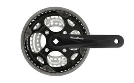 SunRace FCM300 priekinis žvaigždžių blokas / Aliuminis / 3x6/7/8 pavarų / 48x38x28T / 170 mm / Kvadratas / Su apsauga