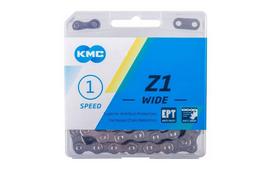 KMC Z1 Wide grandinė / 1 pavara / 1/2x1/8" / 112L / 8.6 mm / Nerūdijanti / Sujungimas / Silver