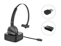 Ausinės Conceptronic POLONA03BDA belaidis Bluetooth su Įkrovimo stotelė+ adapteriu