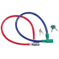 Mega Linka 550 mm PVC plieno lynas, spyna su raktu, dengtas plastiku.
