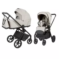 Susilankstantis su lopšiu 2in1 Carrello Ultra F CRL-6556, Milk grey