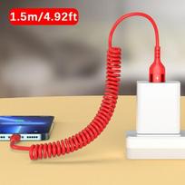 USB C greito įkrovimo laidas, Raudona
