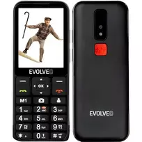 Mobilusis telefonas Evolveo EasyPhone LT mobilusis telefonas senjorams su pakroveju juoda