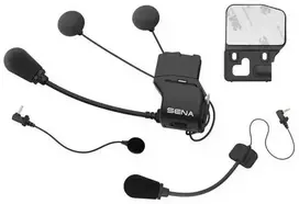 Ausinės Sena SC-A0318 Universalus šalmo laikiklio komplektas su garsiakalbiais Juodas