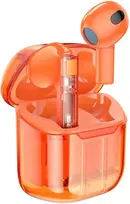 Ausinės Oem Borofone TWS Bluetooth Earphones BW23 Crystal Bean Transparent Edition oranžinės spalvos