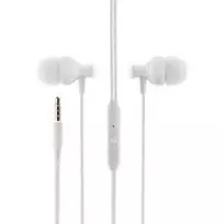 LogiLink BONBON ausinės su 3,5 mm lizdo jungtimi ir integruotu mikrofonu, balta