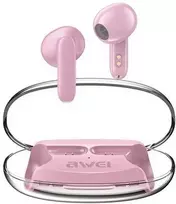 AWEI Bluetooth 5.3 T85 ENCTWS Ausinės + Docking Station rožinės spalvos