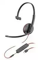 Ausinės HP Poly Blackwire C3215 monofoninės ausinės + nešiojimo dėklas.