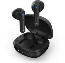Ausinės Genius HS-M905BT mikrofonas, belaidis, juodas, 2.0, dėklas su įkrovimu, sportinis tipas: USB-C