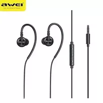 AWEI L3 stereo ausinės 3.5mm jack juodos spalvos