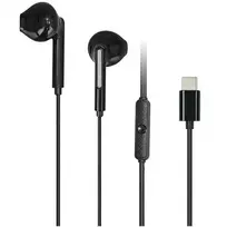 AWEI PC-7T USB-C 1.2m stereo ausinės juodos spalvos