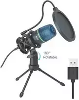 Ausinės MTK Mikrofonas su triukšmo slopinimu ir trikoju. LED apšvietimas su USB 2.0 laidu.