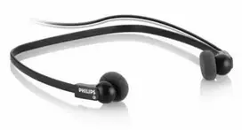 Philips LFH0234, su laidu, Music, 100 g, Ausinės, Juodas