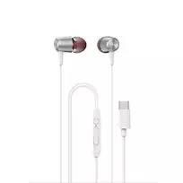 Dudao X1PROT į ausis įkišamos laidinės USB-C ausinės 1.2 m – baltos spalvos