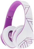 Belaidės ausinės PowerLocus P2 (balta-violetinė)