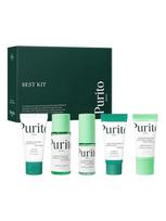 PURITO Veido prausiklis/tonikas (2x30 ml), raminantis veido serumas/drėkinamasis kremas/nuo saulė apsauga (3x15 ml) SEOUL BEST KIT