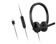 Lenovo Ausinės | USB-A Stereo Gen 2 | Su mikrofonu | su laidu | Juodas