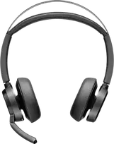 HP Poly Voyager Focus 2 Belaidės ausinės, Bluetooth, BT700 USB-C Adapteris, USB-C/A Adapteris, Juoda
