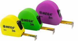 Mega Miara Matavimo juosta 5 m / 19 mm, 2 kamšteliai, PVC, minkšta