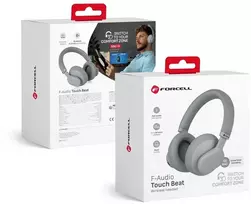 Belaidės ausinės Forcell F-Audio Touch Beat ANC pilkas