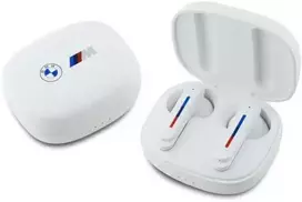 BMW ausinės Bluetooth BMBEMIATP20LOH TWS baltos spalvos Printed Logos