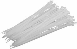 Opaski Nailoniniai kabelių raiščiai (balti), 2,5x200 mm, 100 vnt., proline
