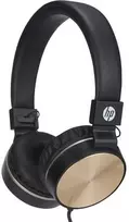 HP DHH-1206 Juodas ausinės su mikrofonu, przewodowa, juoda-auksinė, klasyczna typ 3,5mm jack