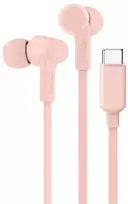 Belkin SoundForm Ausinės su laidu į ausis įkišamos Music/Everyday USB Type-C Rožinė