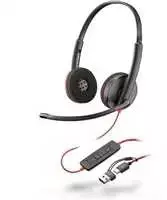 HP Poly Blackwire 3220 Stereo USB-C Ausinės +USB-C/A Adapteris