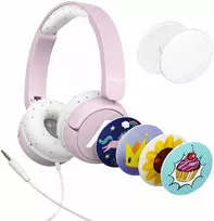 Ausinės LAMAX SoundKid1 - su lankeliu ant galvos - růžová