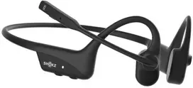 SHOKZ OpenComm2 UC 2025 Upgrade Belaidės Bluetooth Bone Conduction Videoconferencing Ausinės su USB-C Charging Port ir USB-C adapter | 16 Hr Talk Time, 29m Belaidės Range, 1 Hr Charge Time | Includes Noise Cancelling Boom Mic ir Dongle, Juodas