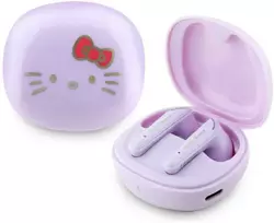 Ausinės TWS Hello Kitty O Glossy Finish violetinės spalvos