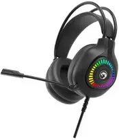 MARVO H8325 Akari 40 RGB Laidinės žaidimų ausinės | USB | 3.5 mm | Juoda