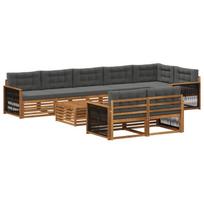 Lauko sofos komplektas su pagalve 9 pcs