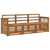 Sofų komplektai 3 pcs Kietos akacijos mediena